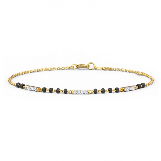 Buy Arden Infinity Diamond Mangalsutra Bracelet Online | CaratLane